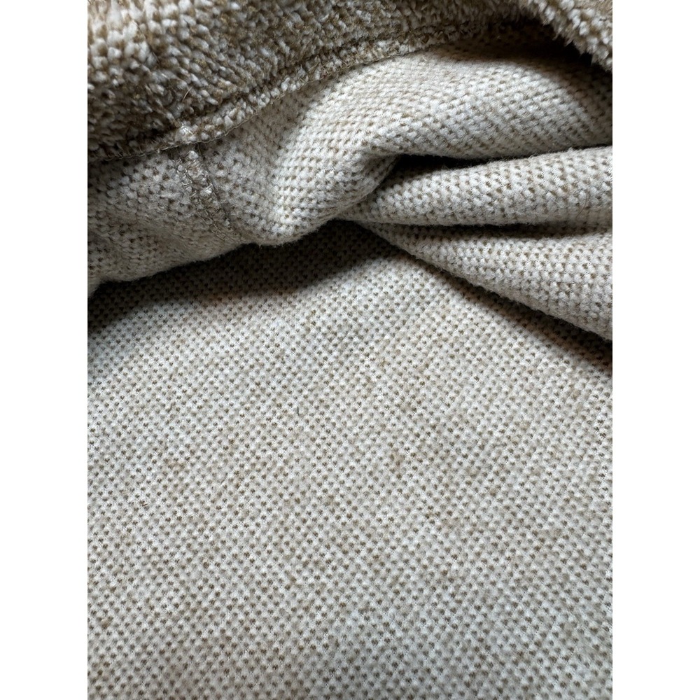 Eddie Bauer Womens Pullover Sweater Large Beige Button Neck NWT Cozy - Picture 12 of 14
